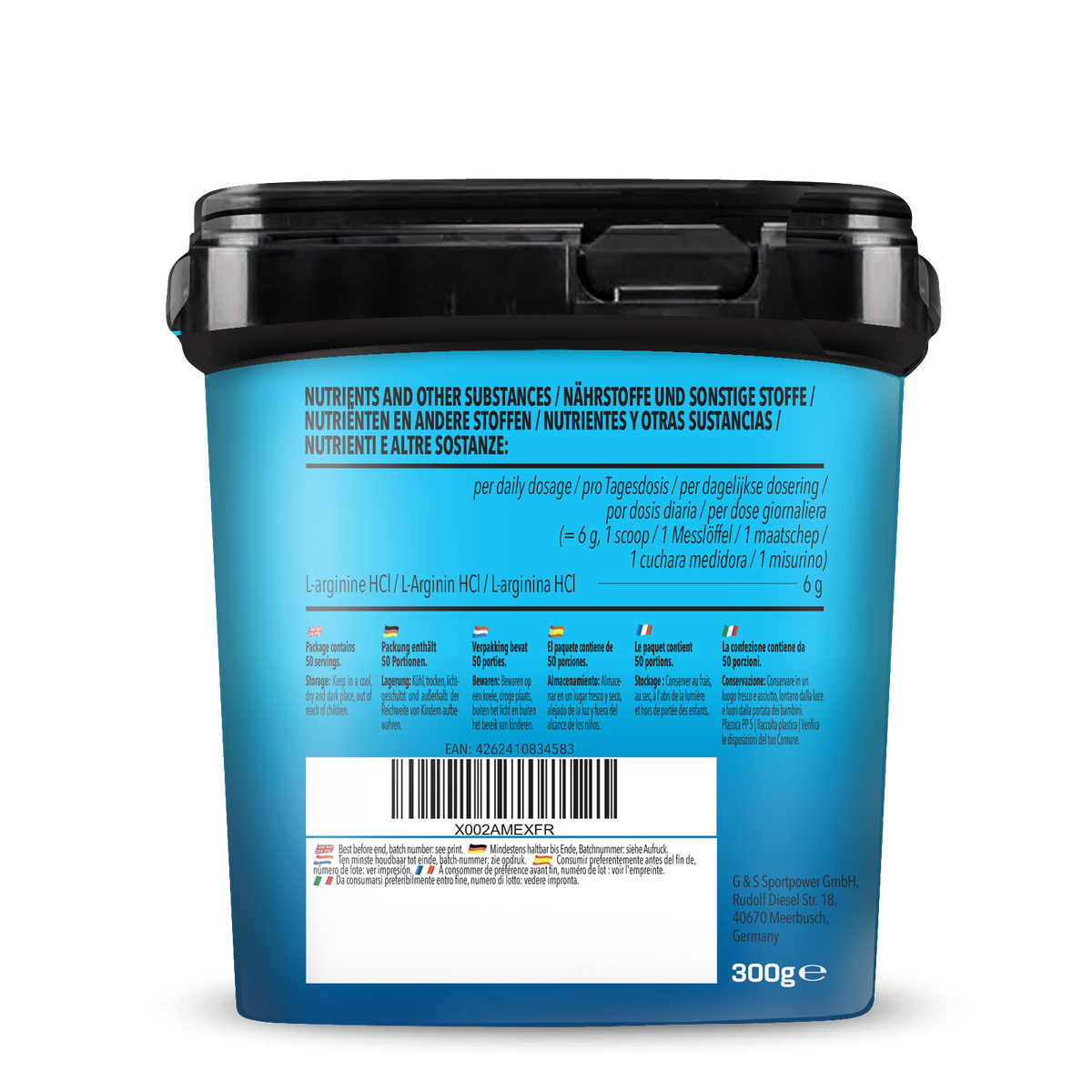 Arginine HCl Powder (300g)