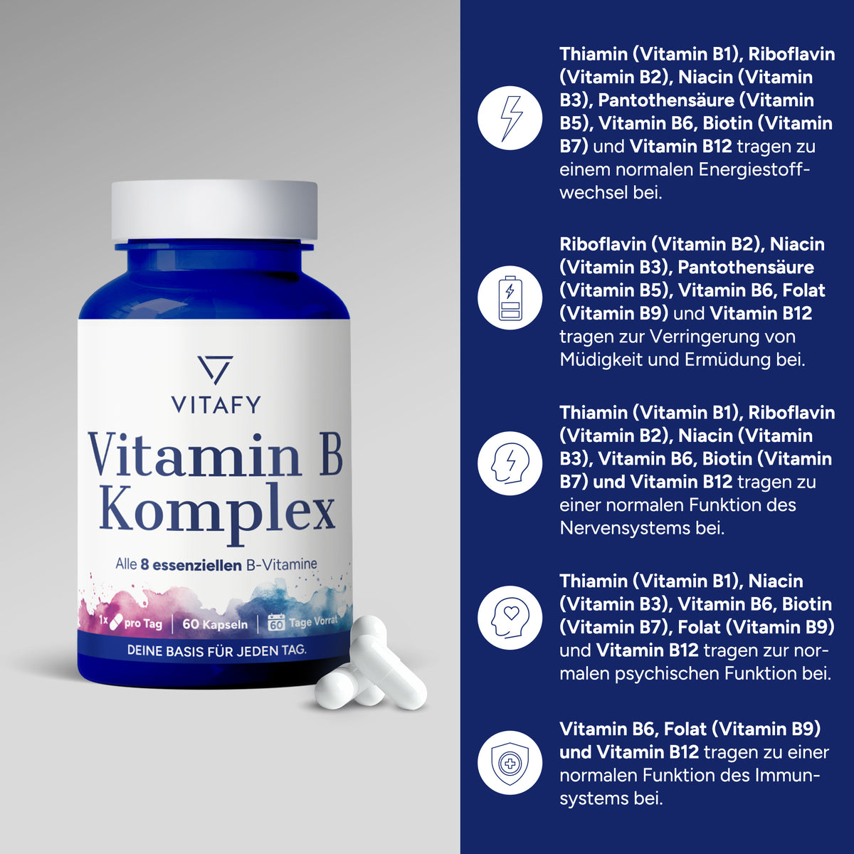 Vitamin B Komplex (60 Kapseln)