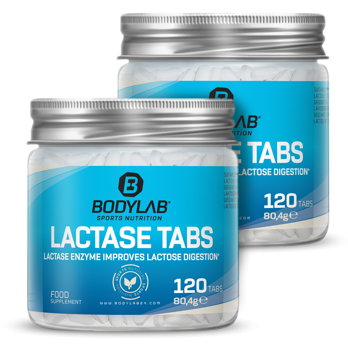 2 x Lactase Tabs (je 120 Tabletten)