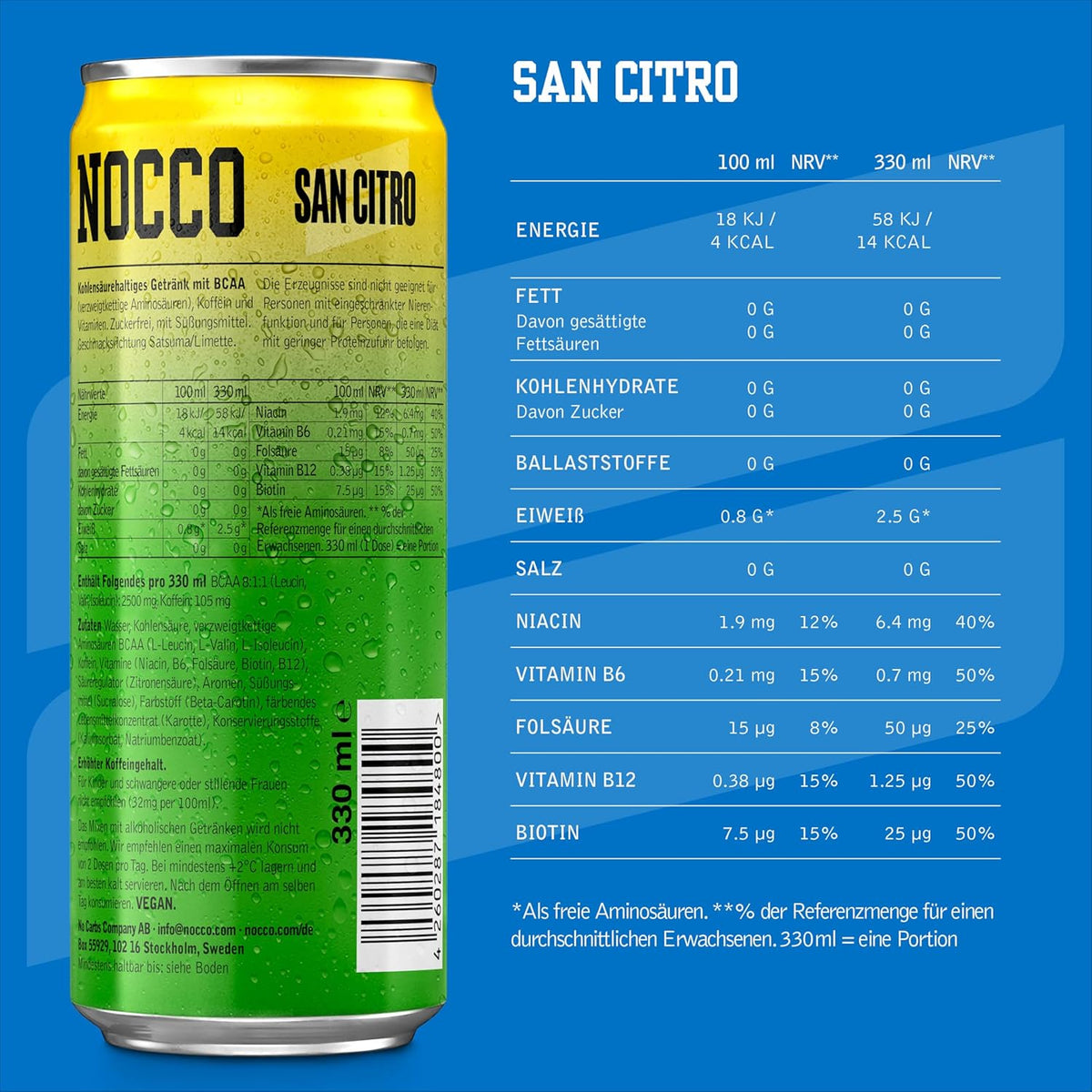 Nocco BCAA (24x330ml) San Citro