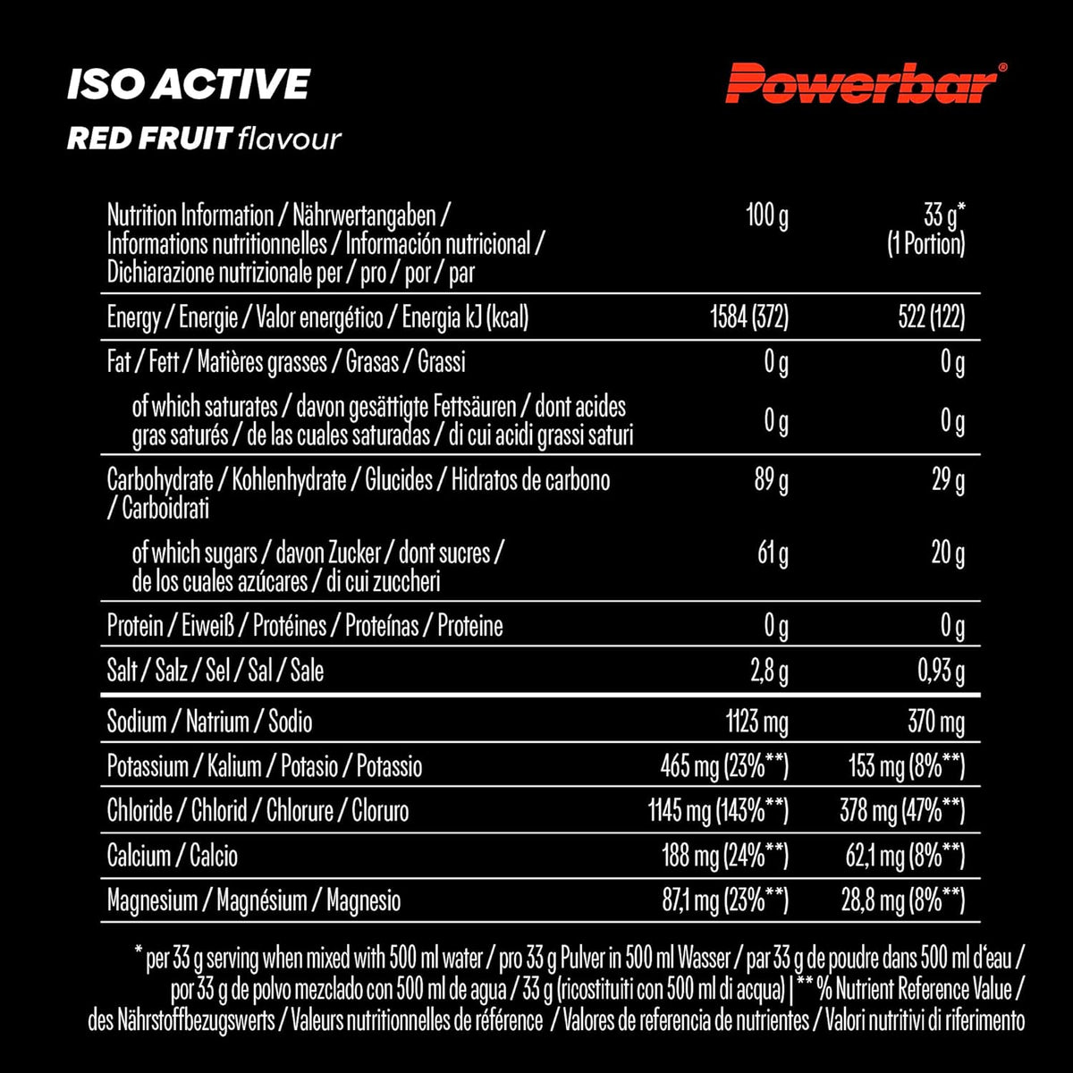 Isoactive - Isotonic Sports Drink (1320g) Red Fruit Punch