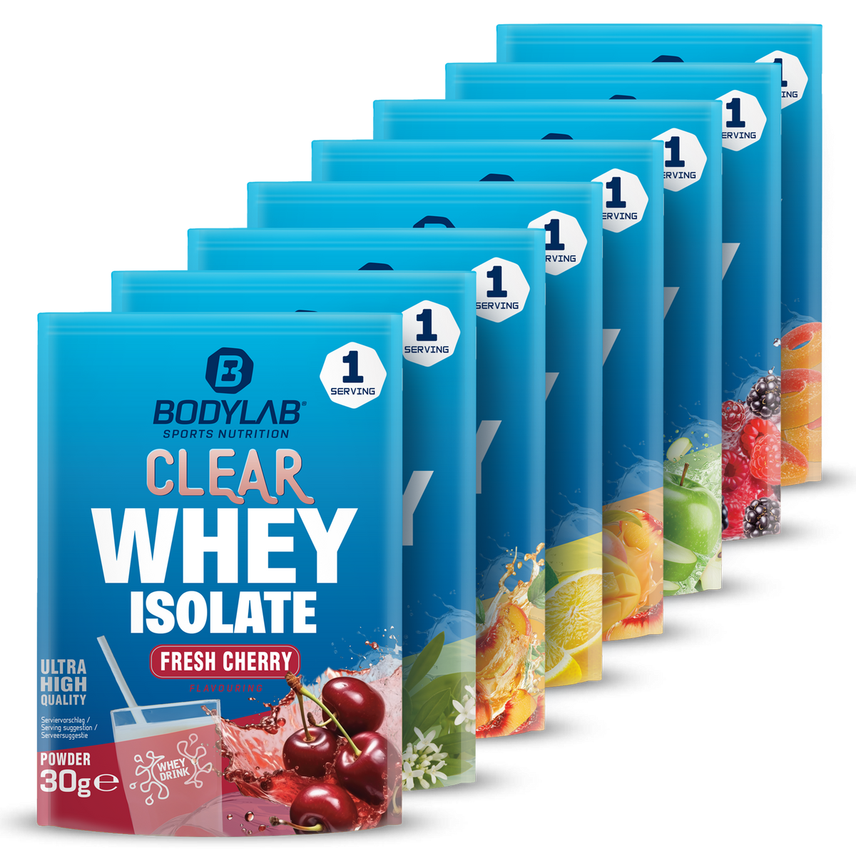 Clear Whey Isolate Probierbox (8 Proben je 30g)