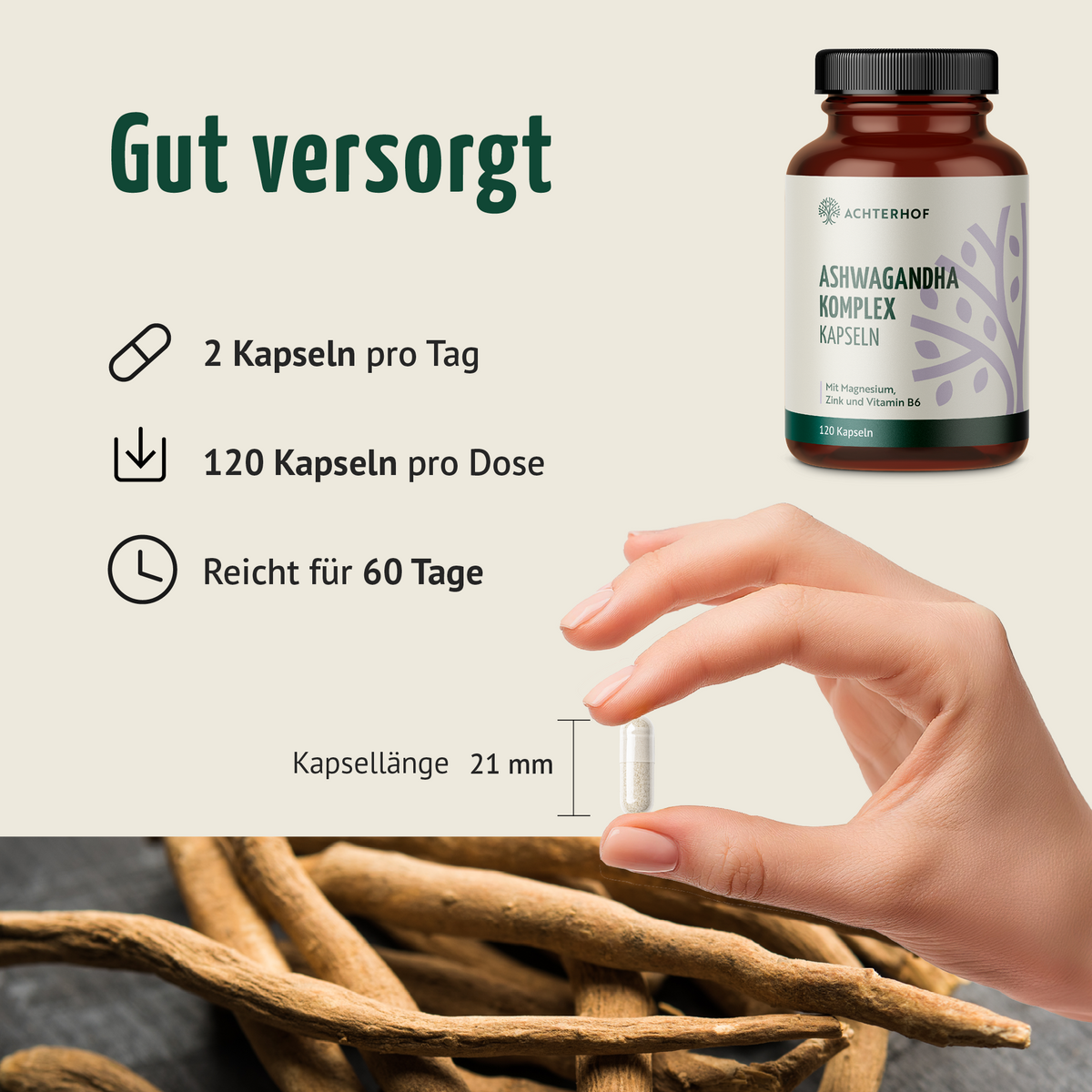 Ashwagandha Komplex (120 Kapseln)
