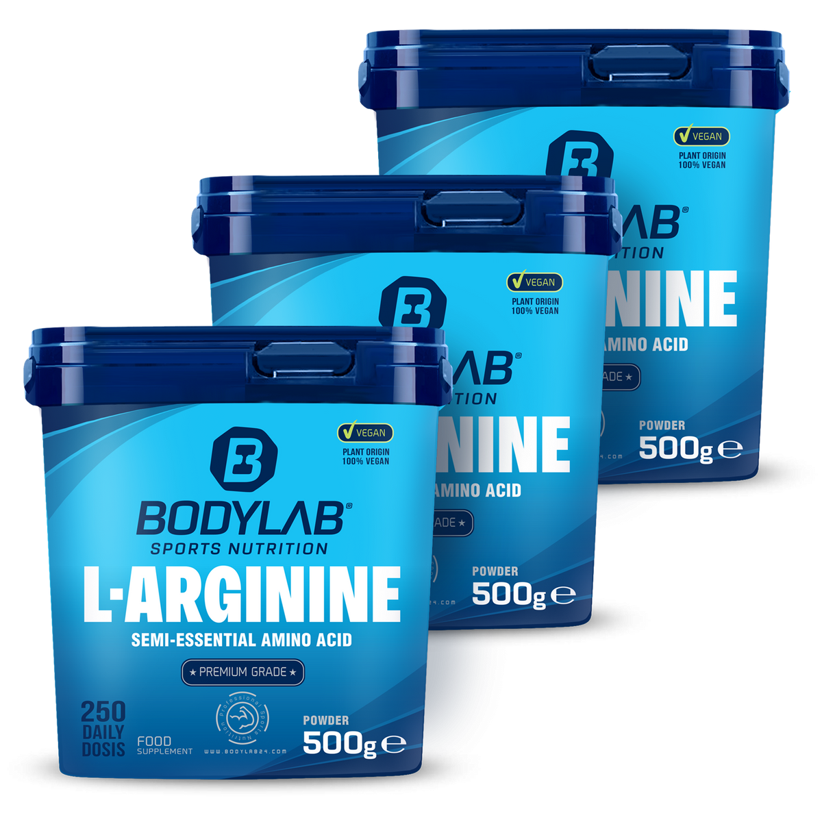 3 x Arginine Powder (je 500g)