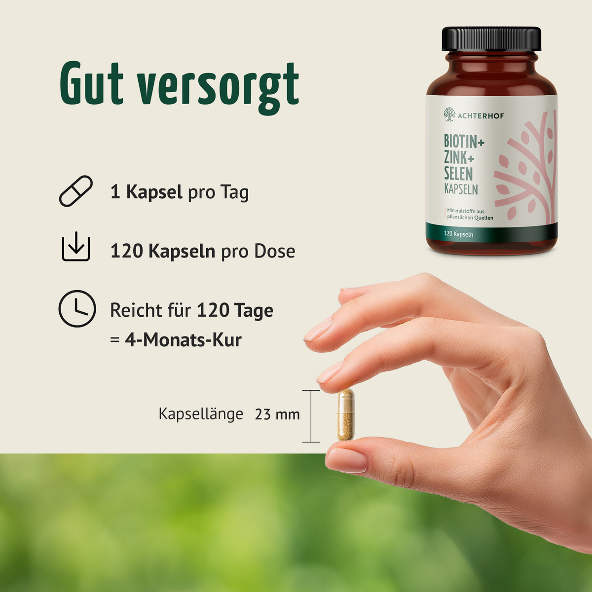 Biotin+Zink+Selen Kapseln (120 Kapseln)