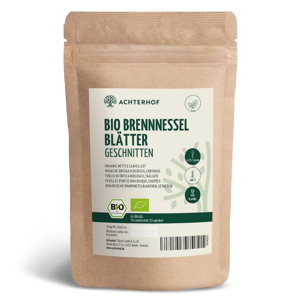 Brennnesselblätter getrocknet Bio (500g)