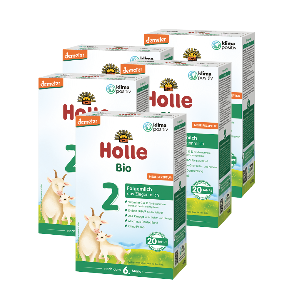 Demeter Bio-Folgemilch 2 auf Ziegenmilchbasis - 5x400g - nach dem 6. Monat