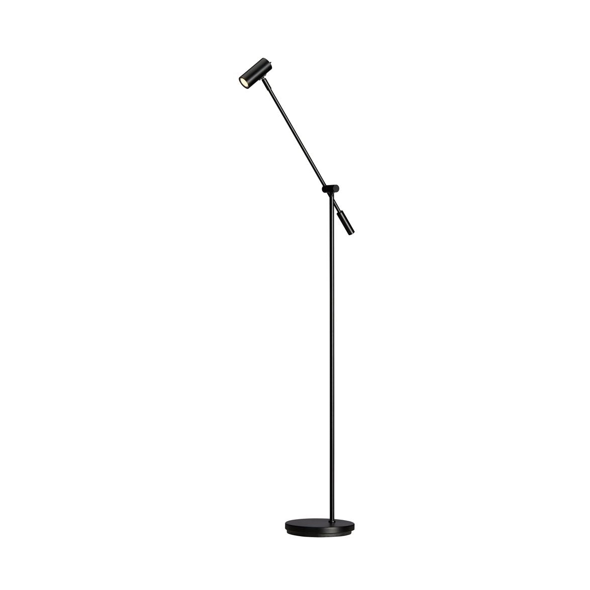 Cato golvlampa helsvart dimbar
