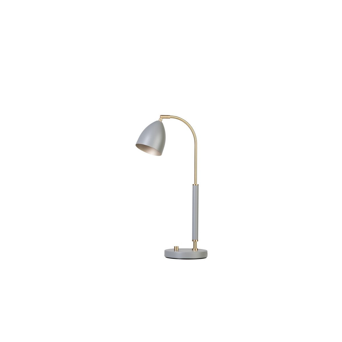 Deluxe bordslampa varmgrå/mässing