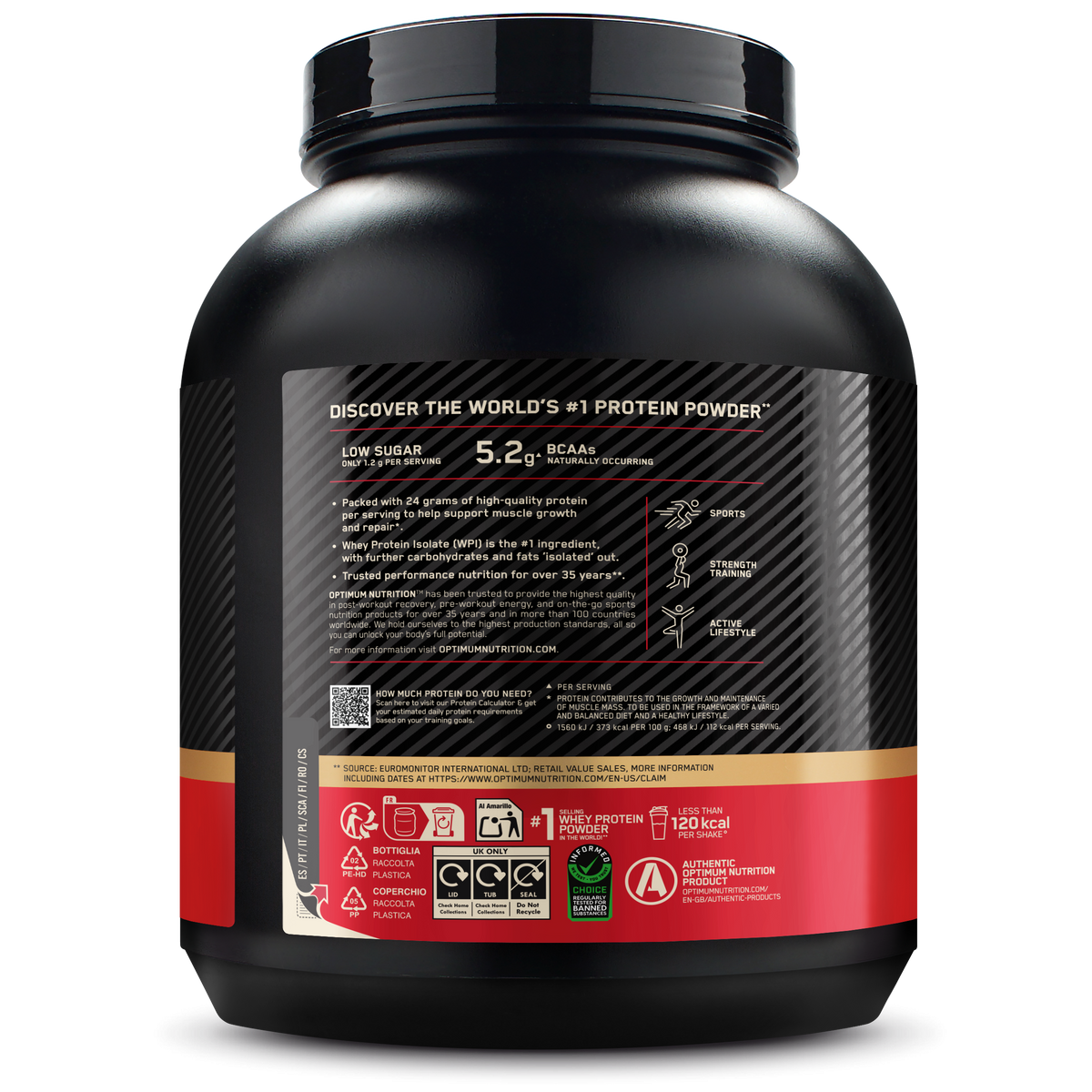 100% Whey Gold Standard (2040g) Banana Cream