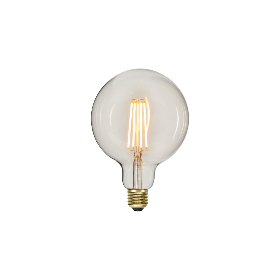 Glob LED 3-steg E27 klar 125mm 700lm 2100K