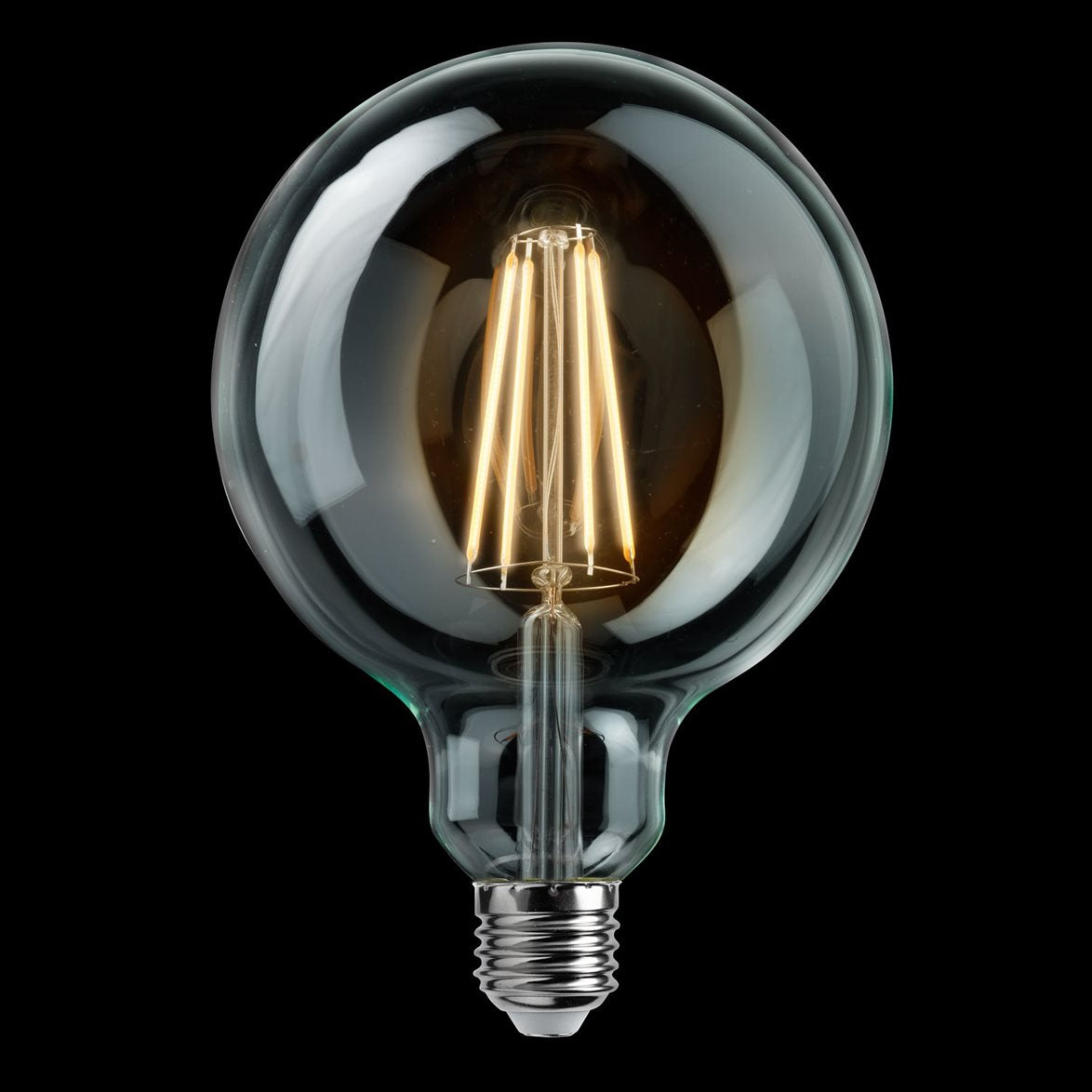 Glob LED E27 3-steg klar 125mm 720lm 2200K