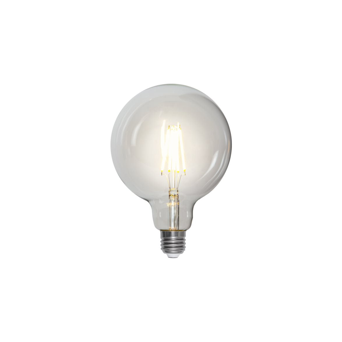 Glob LED E27 klar 125mm 806lm 2700K dimbar