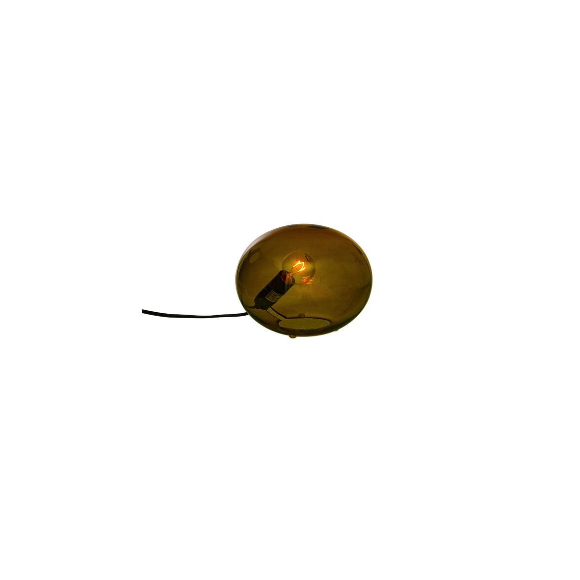 GLOBUS bordslampa 18cm brun
