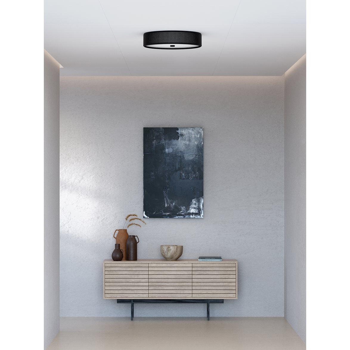 Grain large plafond svart