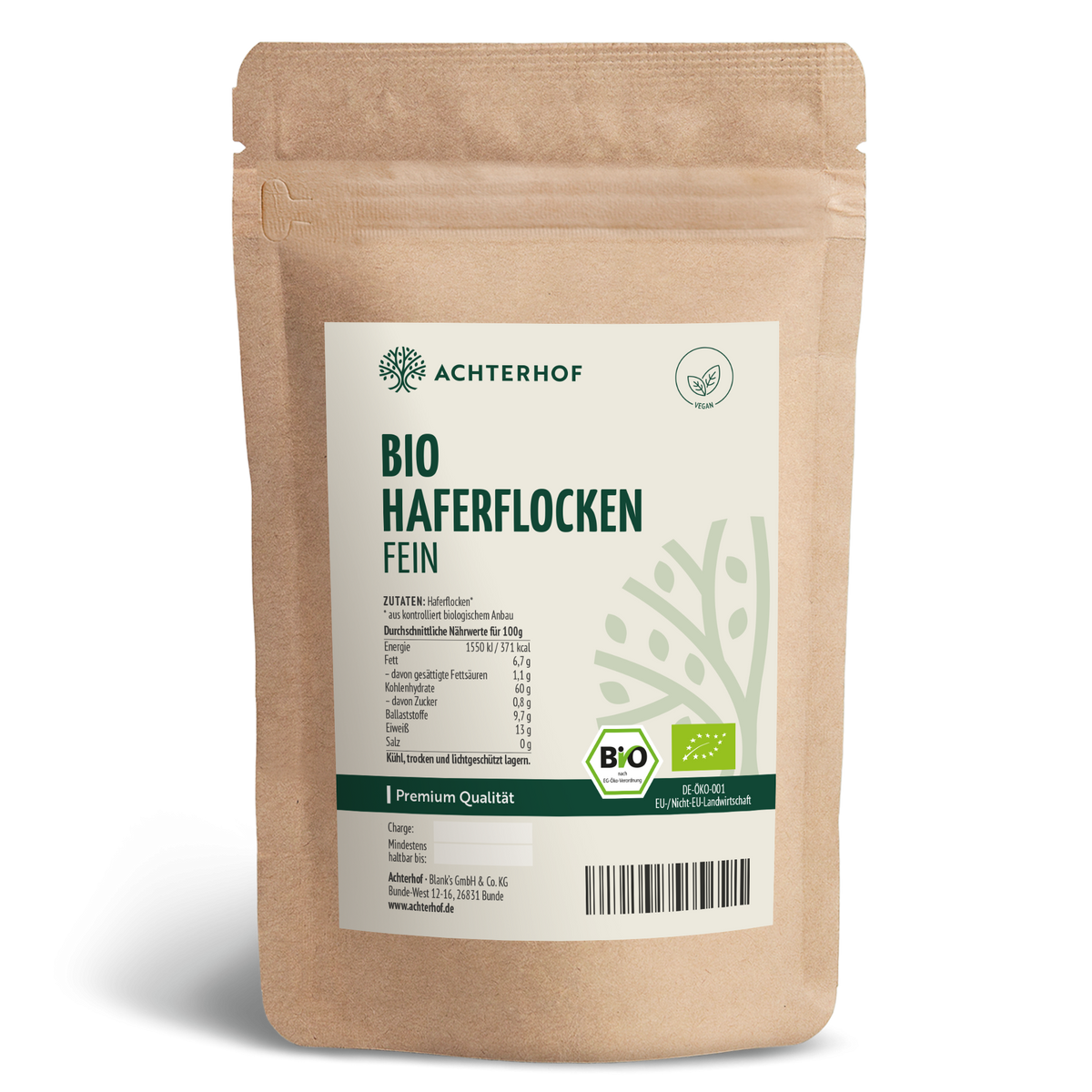 Bio Haferflocken fein (250g)