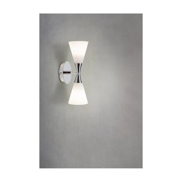 Harlekin vägglampa svart