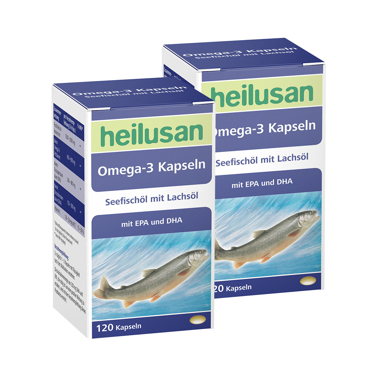 Heilusan Omega-3 2-Monatspackung (2x120 Kapseln)