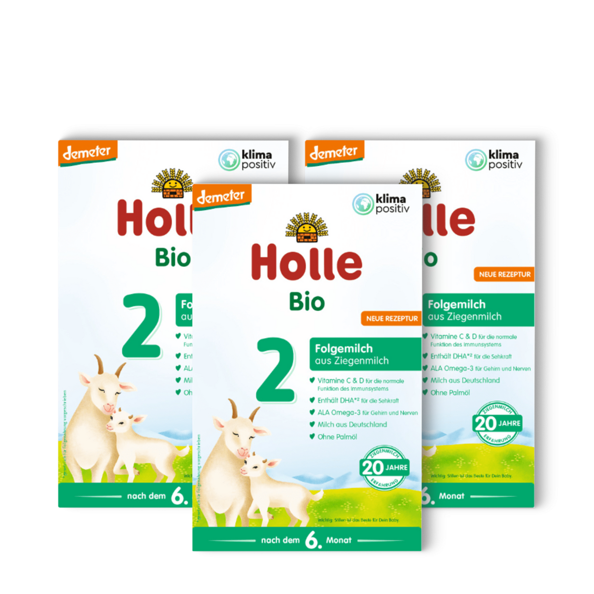3er Pack Demeter Folgemilch 2 auf Ziegenmilchbasis nach dem 6. Monat (400g)