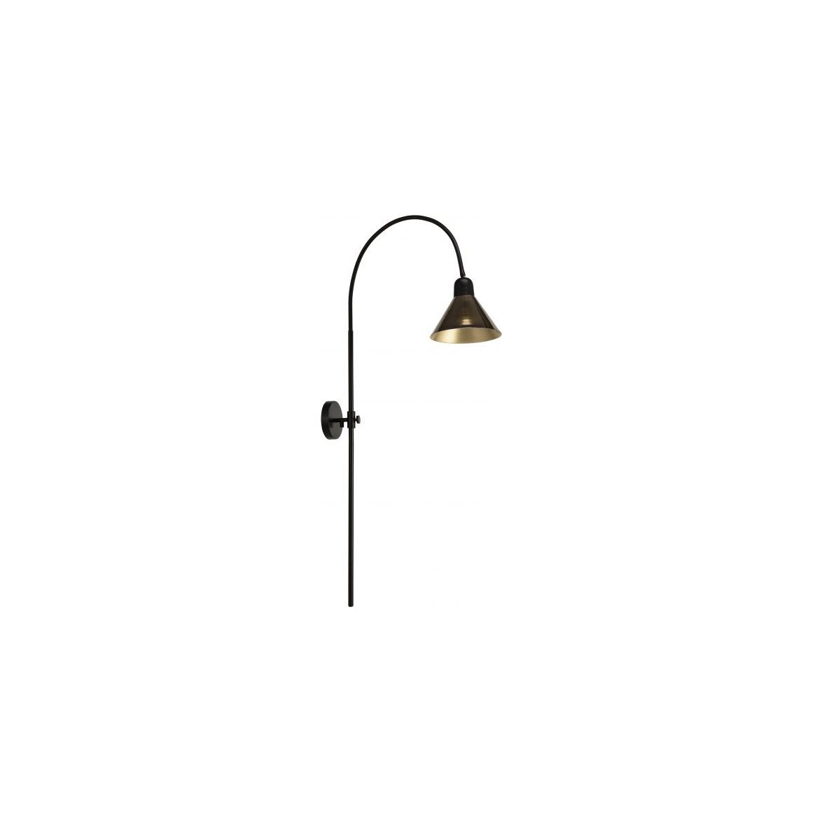 Hyde vägglampa brun 120cm