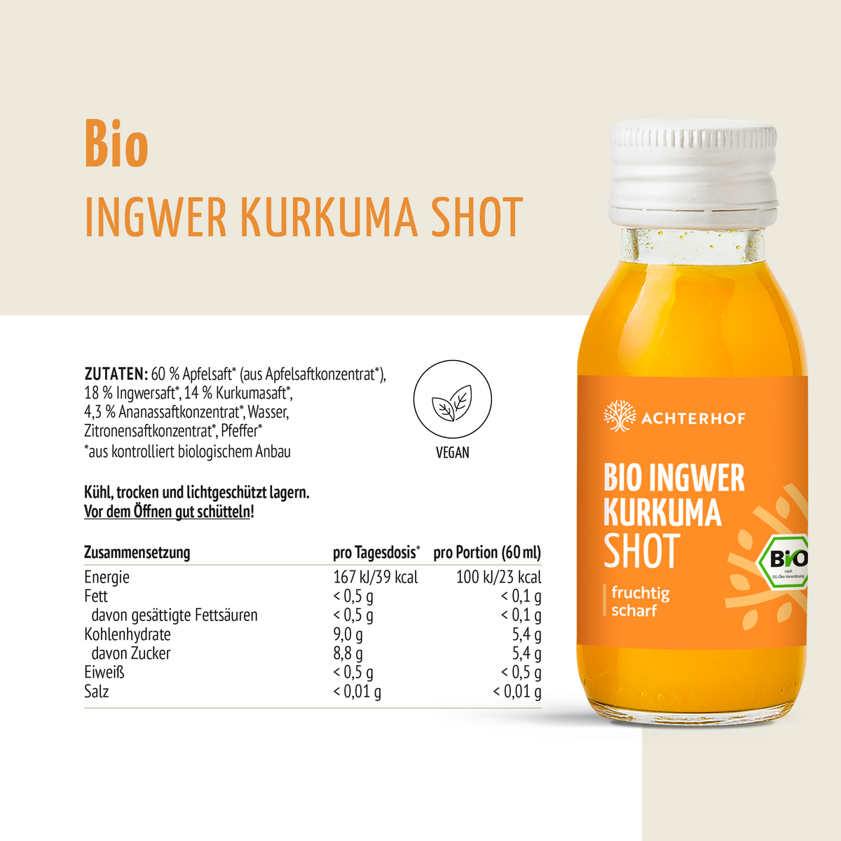 Fastendrinks 6 Flaschen Kräuterwunder Bio