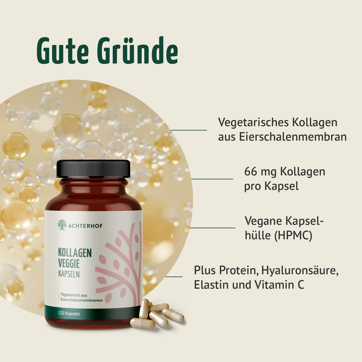 Kollagen Veggie Kapseln (120 Kapseln)