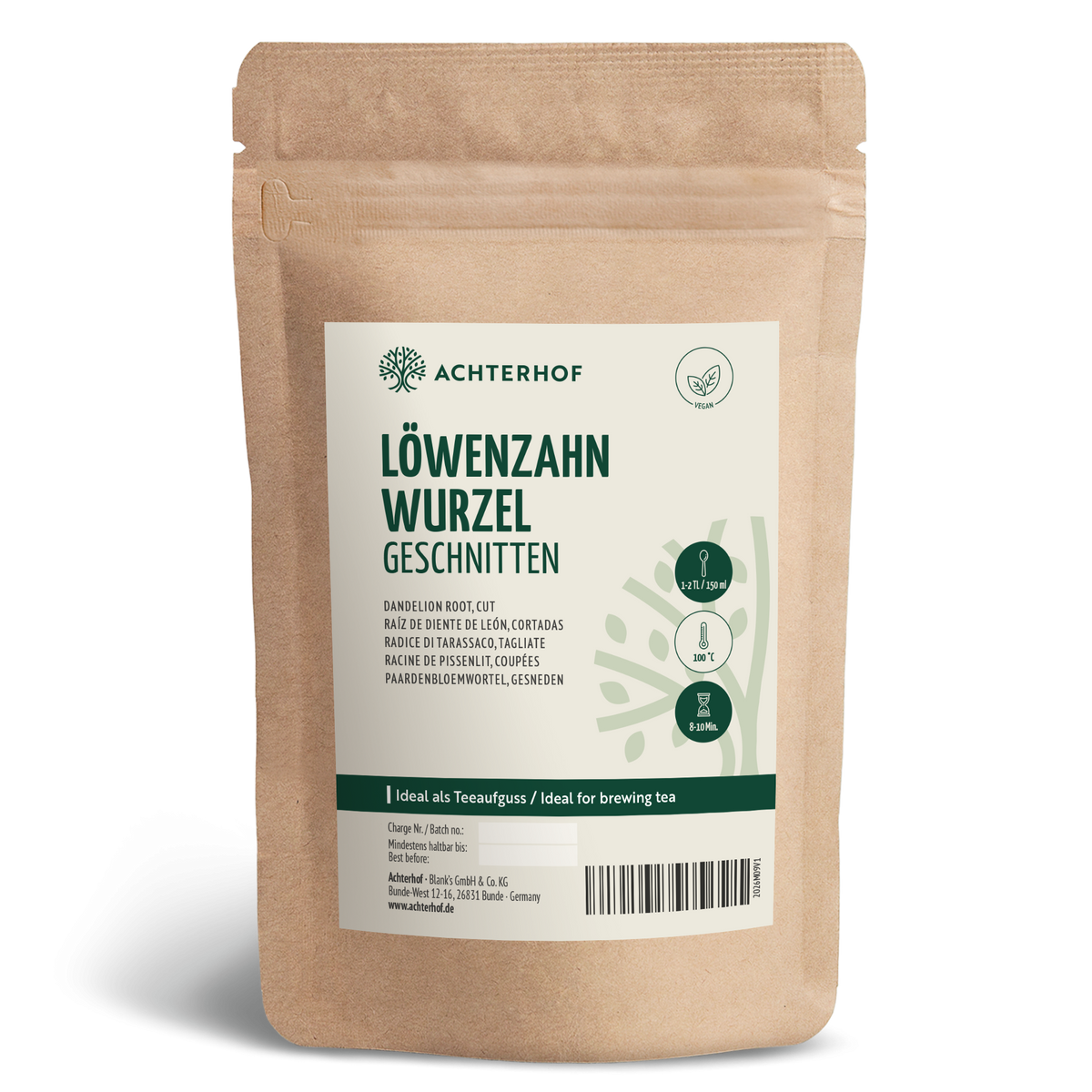 Löwenzahnwurzel geschnitten (1000g)