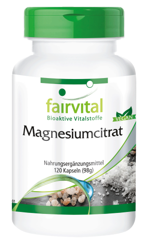 Magnesiumcitrat (120 Kapseln)