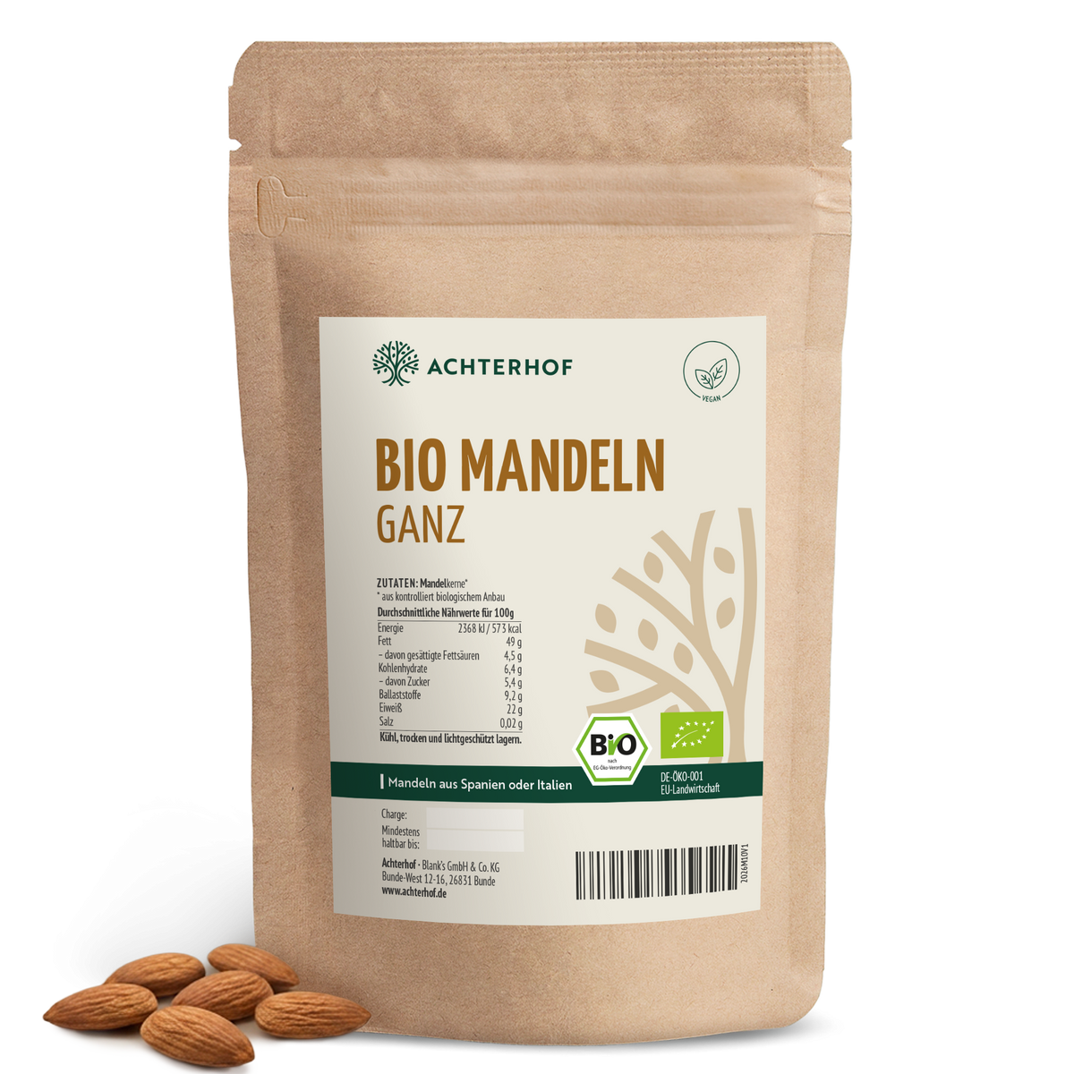 Bio Mandeln (500g)