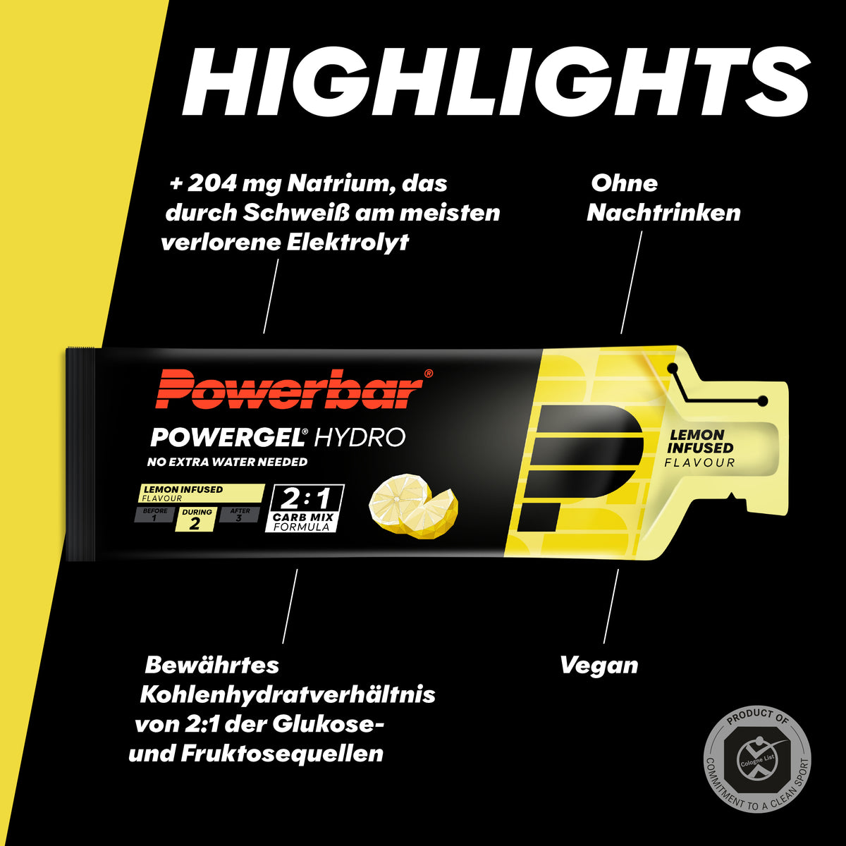 PowerGel Hydro (24x67g) Lemon Infused