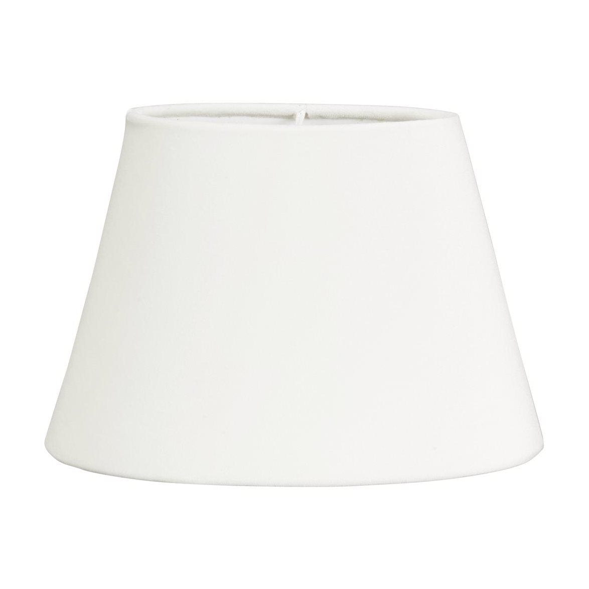 Oval sammet vit 20