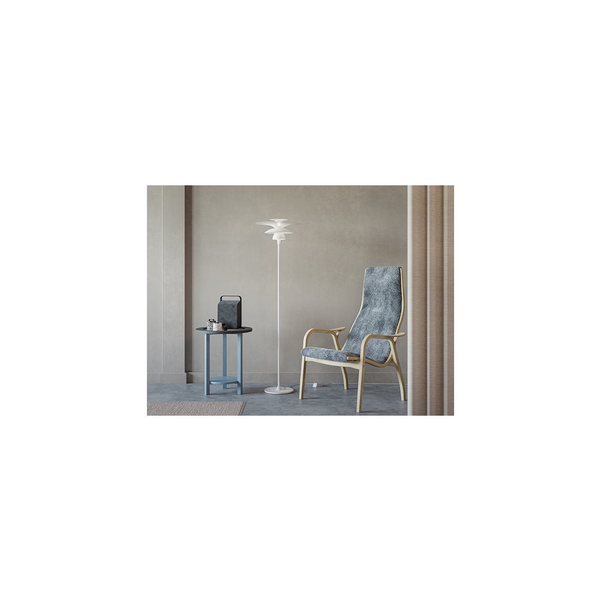 Picasso golvlampa Ø38 mattvit