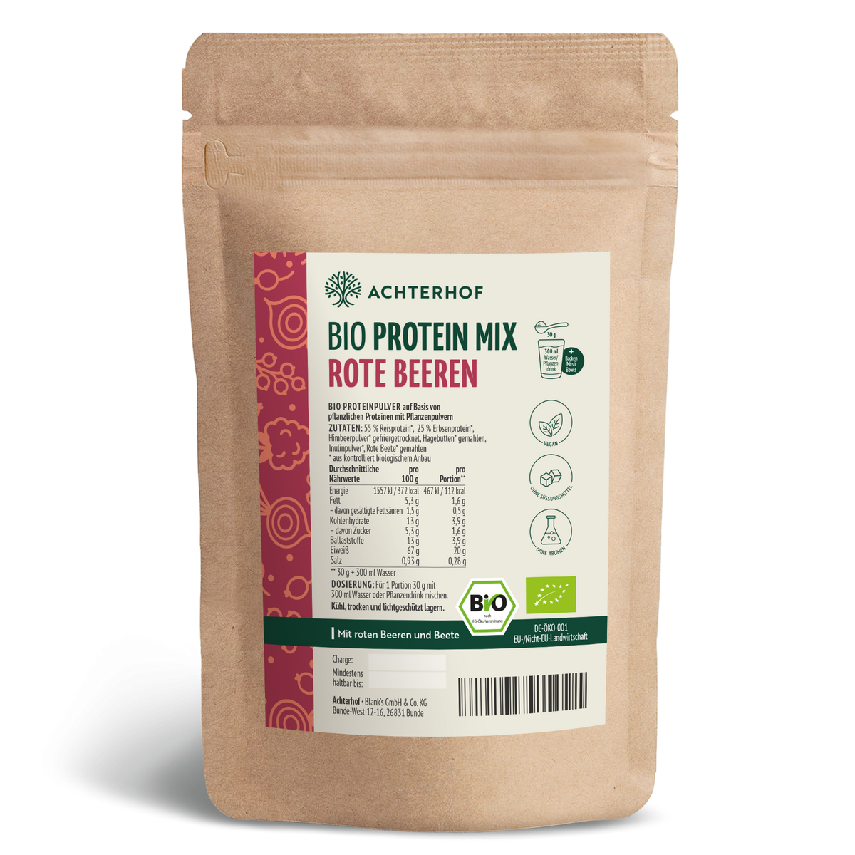 Bio Protein Mix rote Beeren (250g)