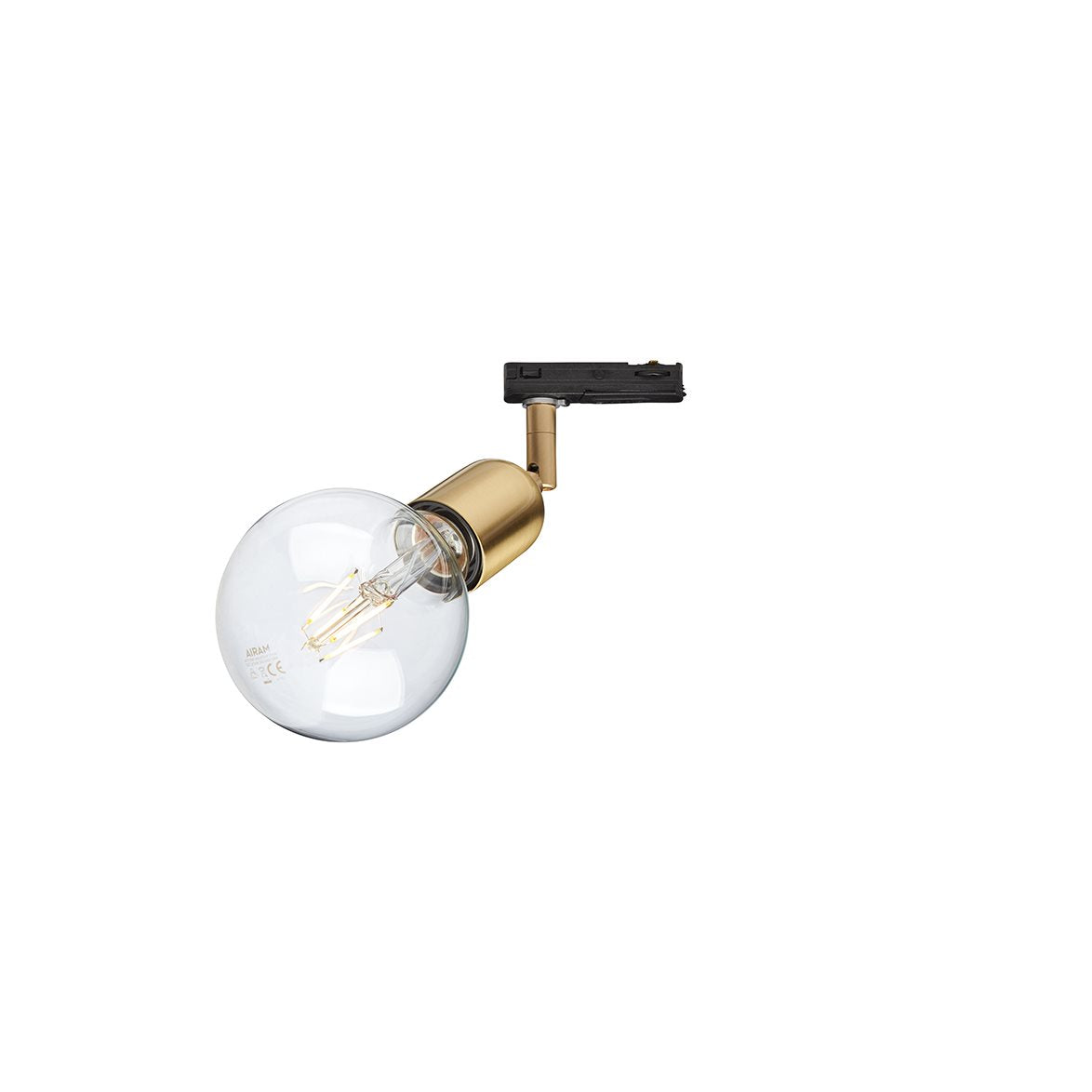 Regal 1-fas skenlampa mässing
