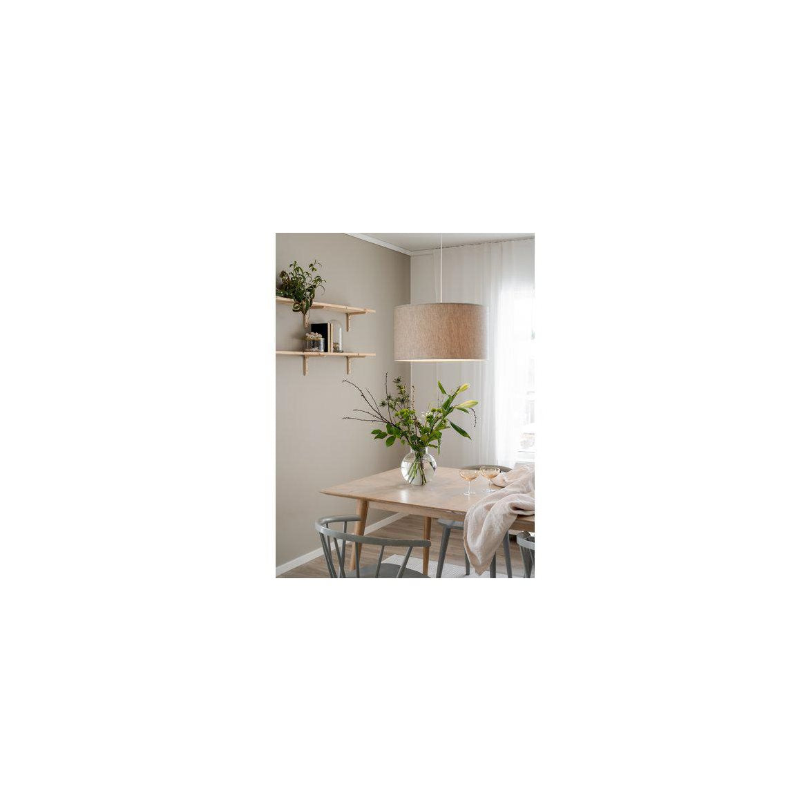 Sara Taklampa Linne beige 55 cm