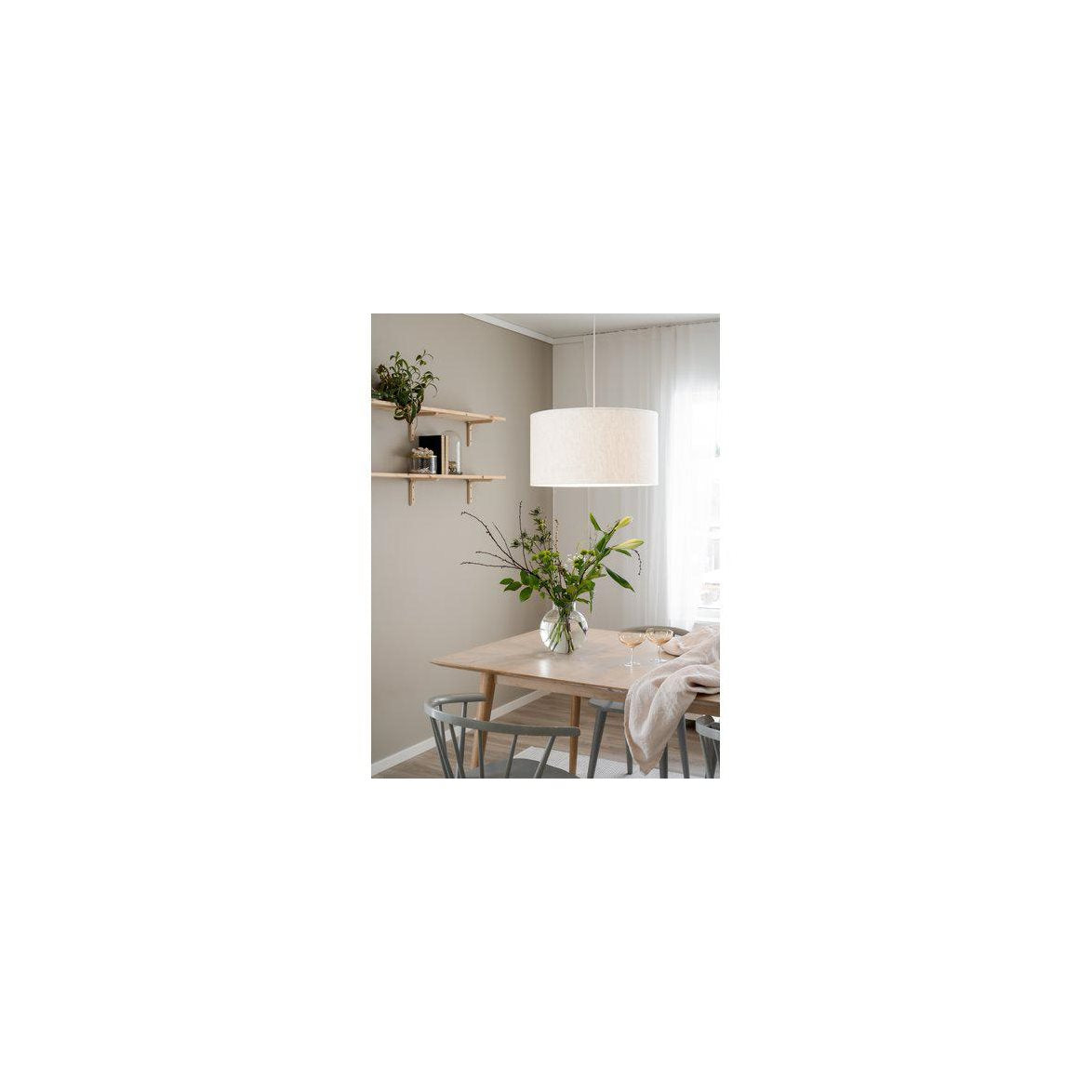 Sara Taklampa Linne off-white 55 cm
