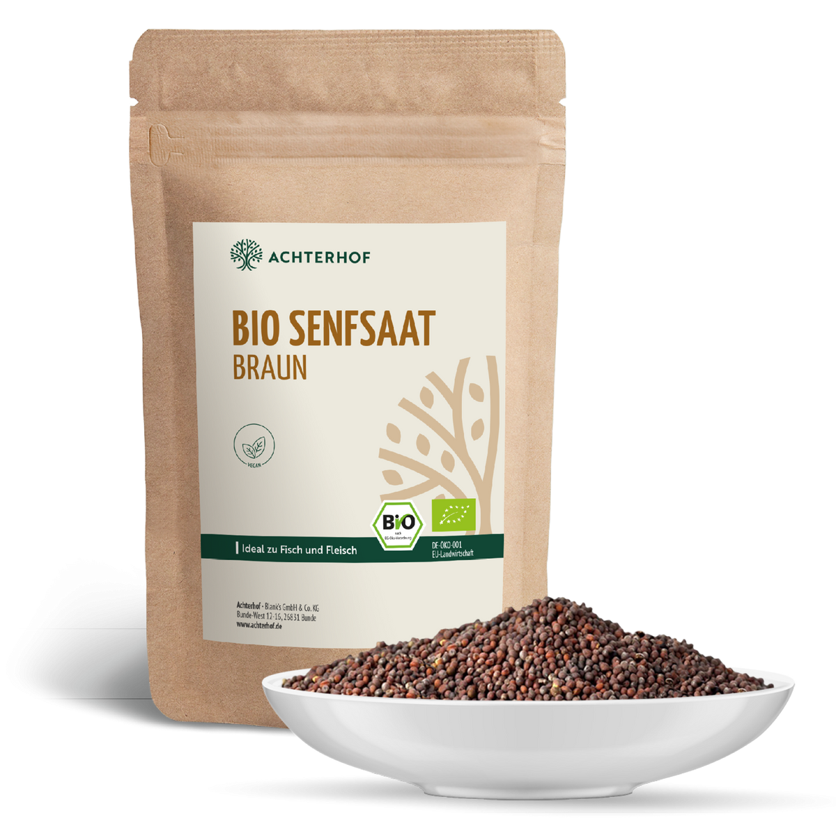 Senfsaat braun ganz Bio (1000g)