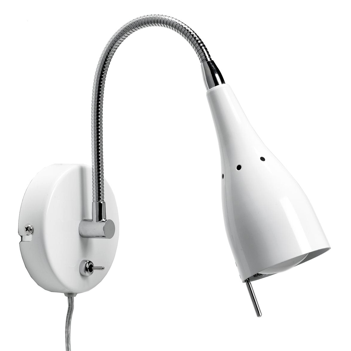 Tanum vägglampa mattvit
