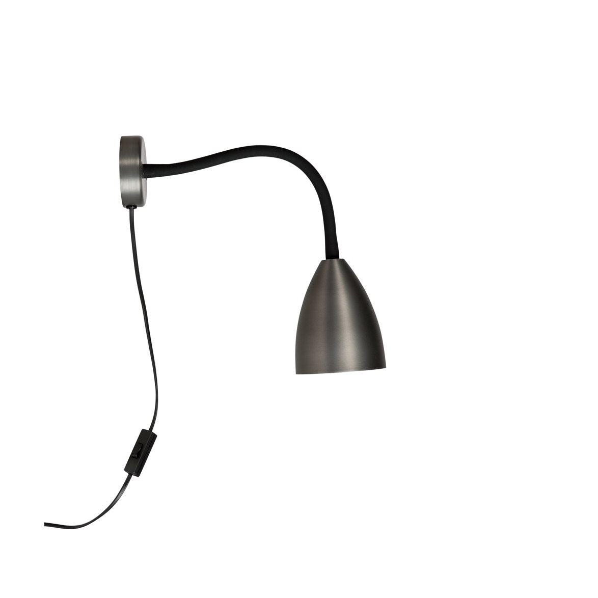 Trotsig vägglampa oxidgrå GU10