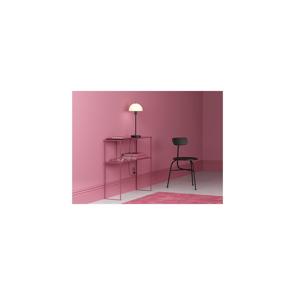 Vienda bordslampa svart/opal glas