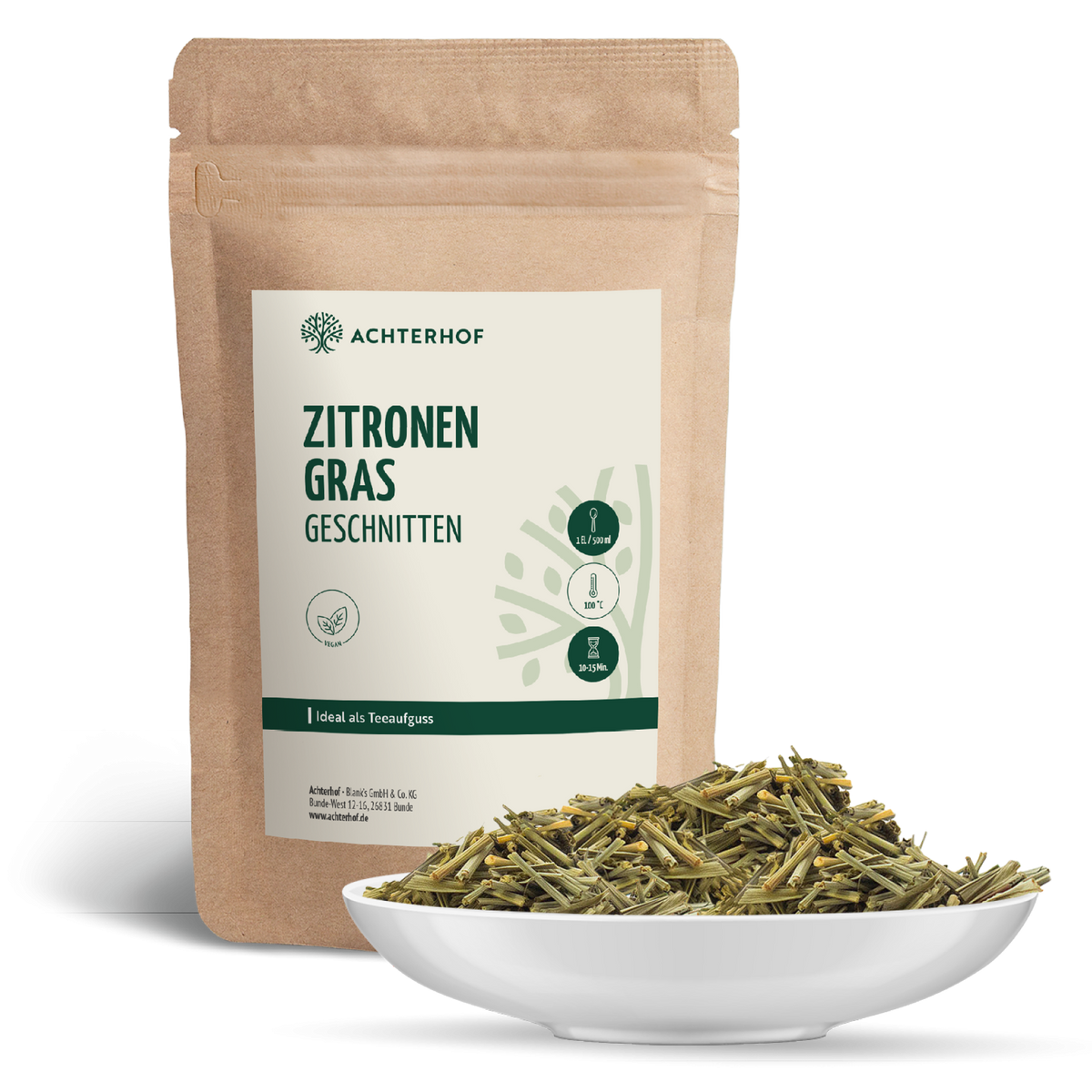 Zitronengras geschnitten (500g)