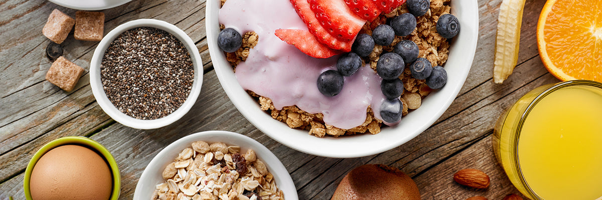 healthy breakfast ingredients