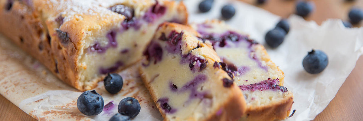 Vanillekuchen mit Blaubeeren