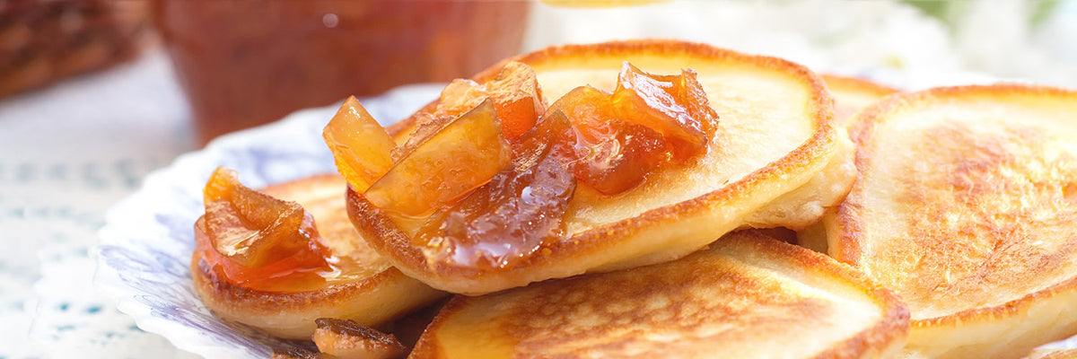 Pancakes with jam