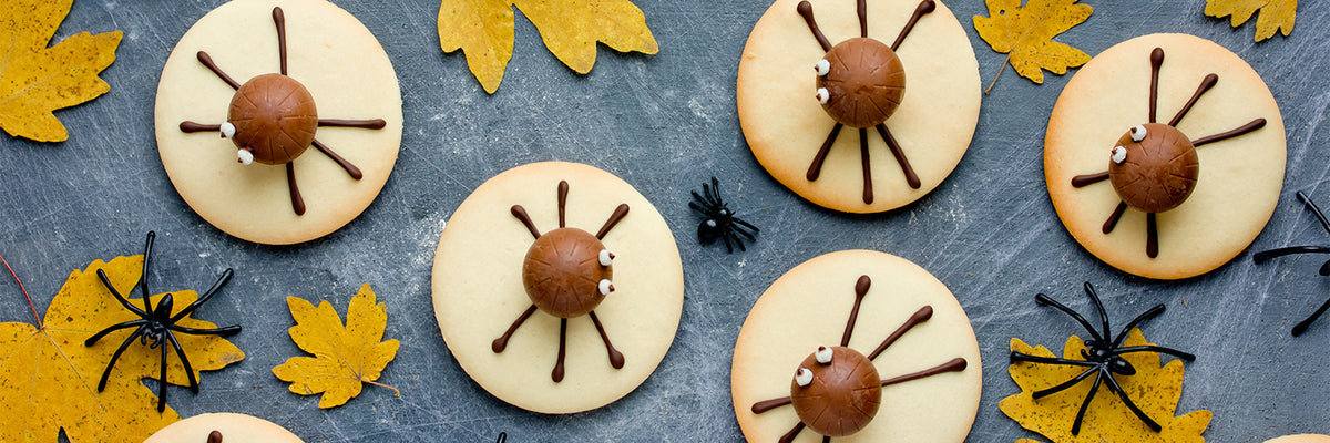 Halloween spider cookies - funny treats for kids for halloween h
