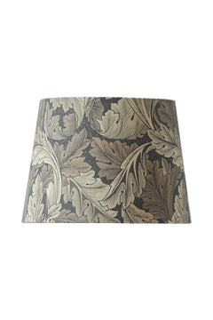 Lampshade Qvist Classic Round, William Morris Acanthus, Grey, 22cm