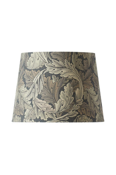 Lampshade Qvist Classic Round, William Morris Acanthus, Grey, 32cm