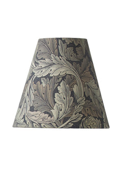 Lampshade Qvist Classic Top Ring, William Morris Acanthus, Grey, 22cm