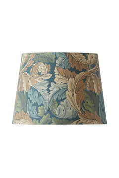 Lampshade Qvist Classic Round, William Morris Acanthus, Blue, 27cm