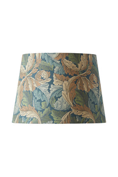 Lampshade Qvist Classic Round, William Morris Acanthus, Blue, 38cm